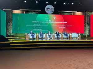 Graham Clarke, CEO of Emmerson speaks at the SIAM 2023 Agricultural Festival, on the ministerial panel for south-south cooperation for sustainable African food sovereignty